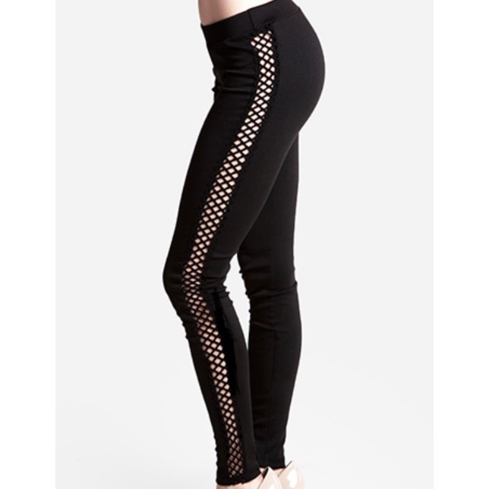 Black Women’s Sideline Net Skinny Pants